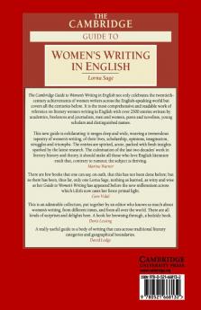 The Cambridge Guide to Women's Writing in English
