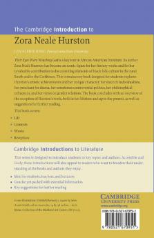 The Cambridge Introduction to Zora Neale Hurston