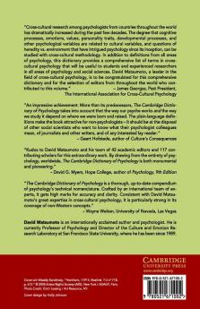 The Cambridge Dictionary of Psychology