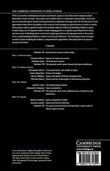 The Cambridge Companion to Opera Studies