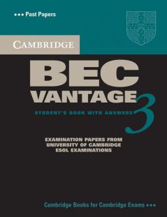 Cambridge BEC Vantage 3 with Answers