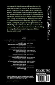 The Cambridge Companion to Medieval English Culture