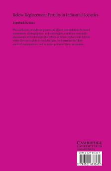 Below-Replacement Fertility in Industrial Societies