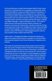 The Emergence of Meaning