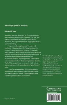Macroscopic Quantum Tunneling