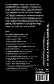 The Cambridge Companion to Paul Tillich