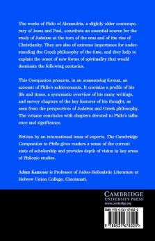 The Cambridge Companion to Philo