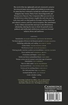 The Cambridge Companion to Fiction in the Romantic Period