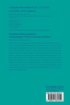 The Navier-Stokes Equations: A Classification of Flows and Exact Solutions: 334 (London Mathematical Society Lecture Note Series)