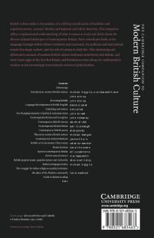 The Cambridge Companion to Modern British Culture