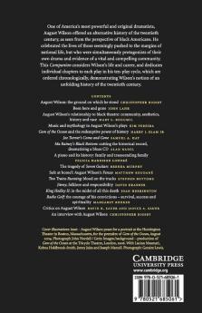 The Cambridge Companion to August Wilson