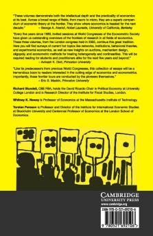 Advances in Economics and Econometrics