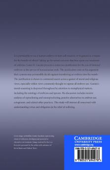 The Morality of Embryo Use