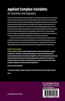 Applied Complex Variables for Scientists and Engineers