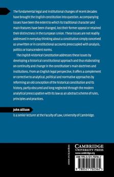 The English Historical Constitution