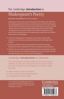 The Cambridge Introduction to Shakespeare's Poetry