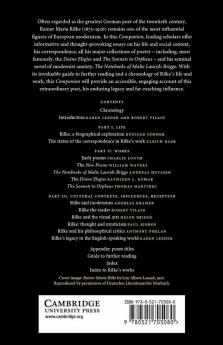 The Cambridge Companion to Rilke