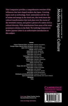 The Cambridge Companion to Modern Japanese Culture