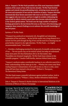 The War Puzzle Revisited