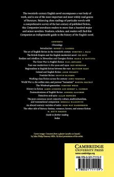 The Cambridge Companion to the Twentieth-Century English Novel
