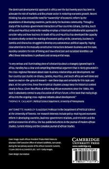 Business and the State in Africa