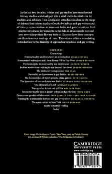 The Cambridge Companion to Gay and Lesbian             Writing