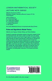 Finite and Algorithmic Model Theory