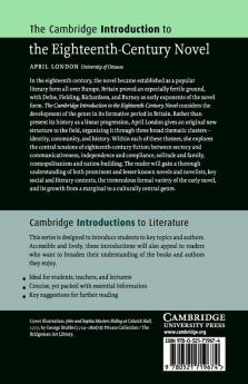 The Cambridge Introduction to the Eighteenth-Century Novel
