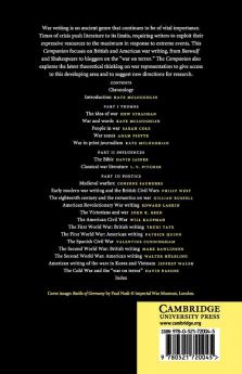 The Cambridge Companion to War Writing