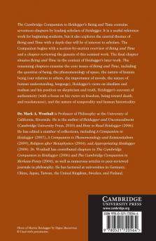 The Cambridge Companion to Heidegger's Being and Time