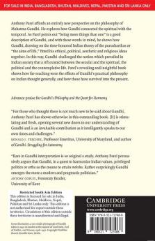 GANDHI'S PHILOSOPHY AND THE QUEST FOR HARMONY (SOUTH ASIA EDITION)