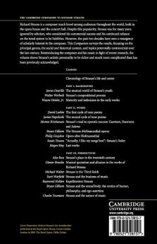 The Cambridge Companion to Richard Strauss