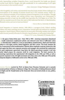 Racial Integration in Corporate America 1940-1990