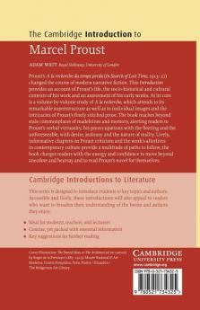 The Cambridge Introduction to Marcel Proust
