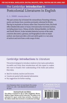 The Cambridge Introduction To Postcolonial  Iteratures In English (South Asia Edition)