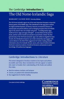 The Cambridge Introduction to the Old Norse-Icelandic             Saga