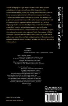 The Cambridge Companion to Modern Indian Culture