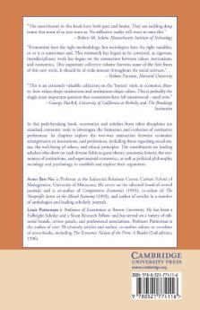 Economics Values and Organization