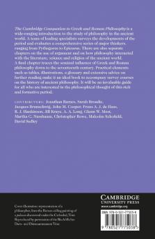 The Cambridge Companion to Greek and Roman Philosophy