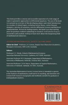 Geometric Approaches to Differential Equations