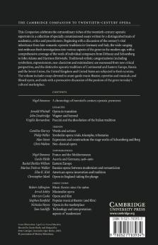 The Cambridge Companion to Twentieth-Century Opera