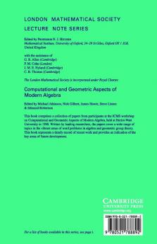 Computational and Geometric Aspects of Modern Algebra
