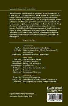 The Cambridge Companion to Schumann