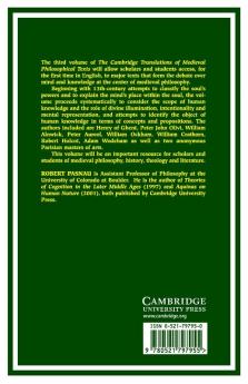 The Cambridge Translations of Medieval Philosophical Texts