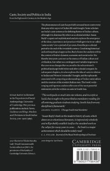 Caste Society and Politics in India from the Eighteenth Century to the Modern Age