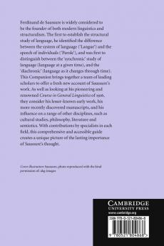 The Cambridge Companion to Saussure