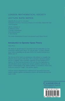Introduction to Operator Space Theory