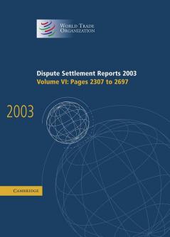 Dispute Settlement Reports 2003