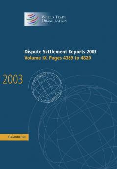 Dispute Settlement Reports 2003