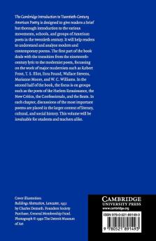 The Cambridge Introduction to Twentieth-Century American Poetry